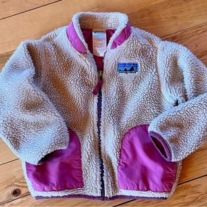 Patagonia girls retro pile coat jacket 4t